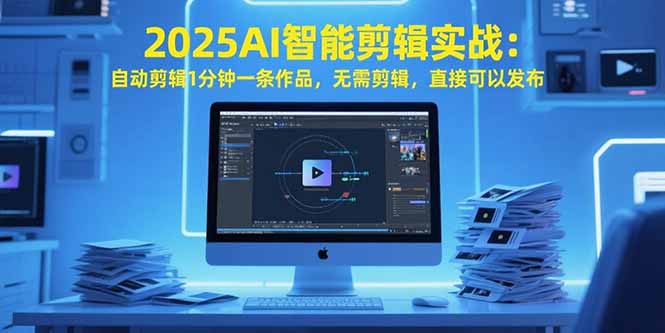 （15504期）2025AI智能剪辑实战：自动剪辑1分钟一条作品，无需剪辑，直接可以发布网创吧-网创项目资源站-副业项目-创业项目-搞钱项目网创吧