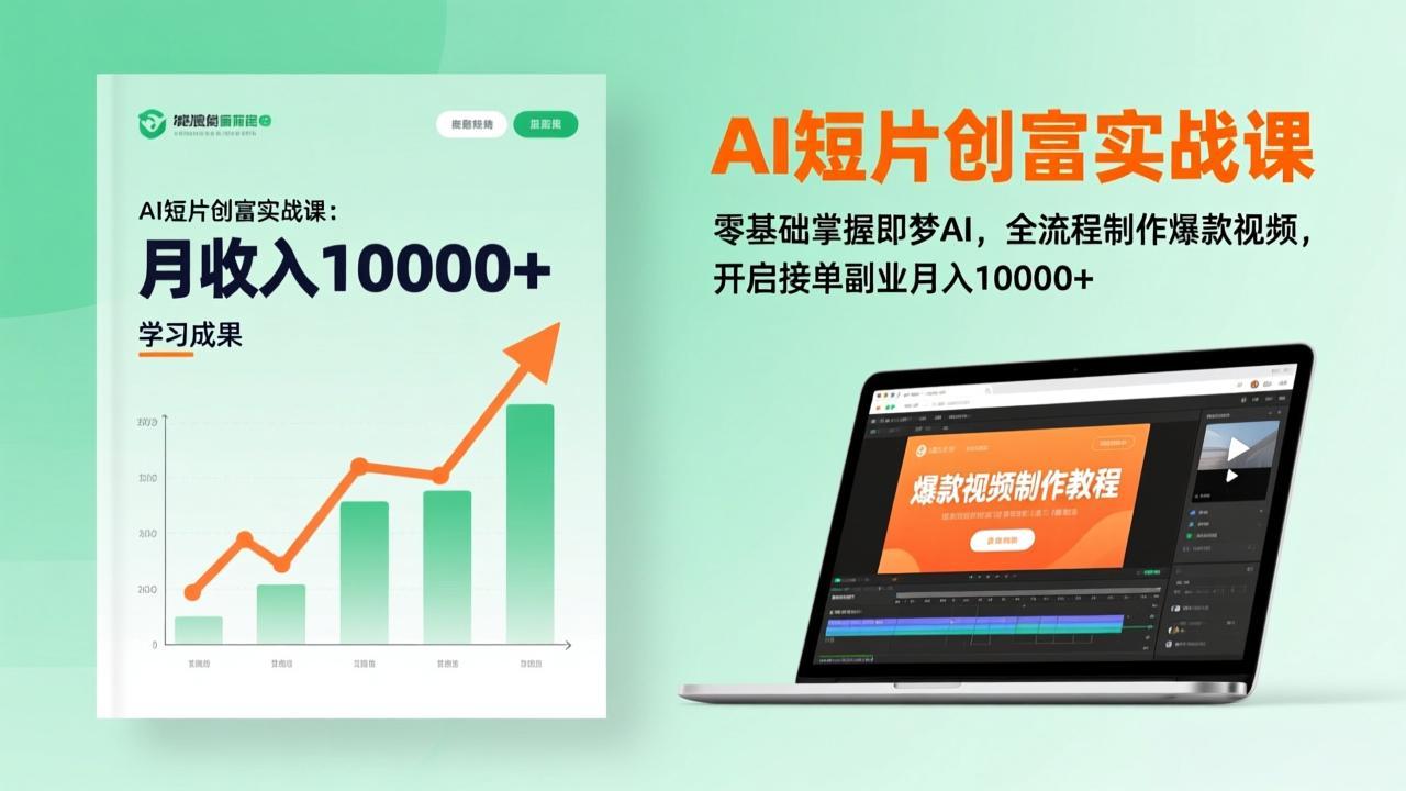(17236期)AI短片创富实战课:零基础掌握即梦AI,全流程制作爆款视频,开启接单副业月入10000+(更新)网创吧-网创项目资源站-副业项目-创业项目-搞钱项目网创吧