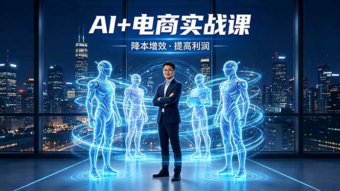 （18328期）AI+电商实战课，1人+N个AI 智能体，把SOP变AI员工，实现降本增效提高利润网创吧-网创项目资源站-副业项目-创业项目-搞钱项目网创吧
