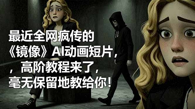 （16427期）最近全网疯传的《镜像》AI动画短片，高阶教程来了，毫无保留地教给你！网创吧-网创项目资源站-副业项目-创业项目-搞钱项目网创吧