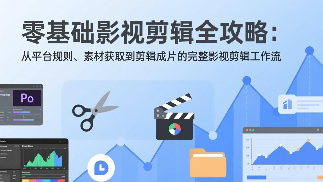 (17336期)零基础影视剪辑全攻略:从平台规则、素材获取到剪辑成片的完整影视剪辑工作流网创吧-网创项目资源站-副业项目-创业项目-搞钱项目网创吧