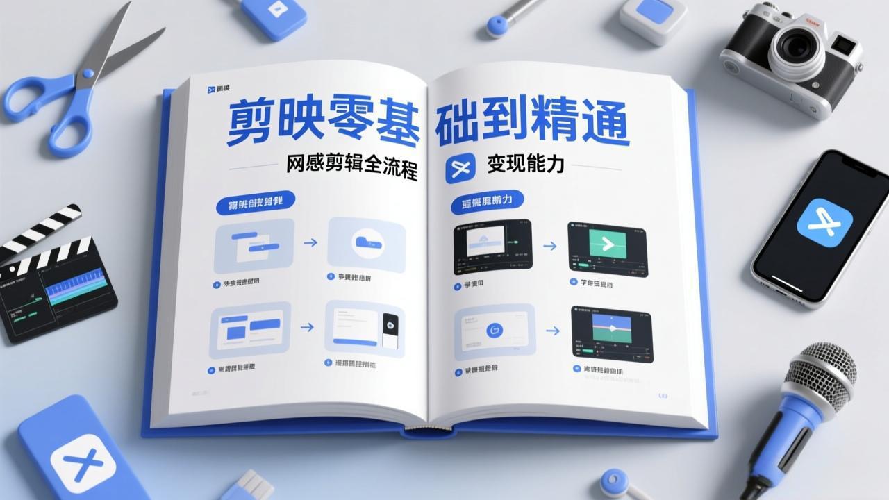 (17473期)剪映零基础也能快速上手,从入门到精通掌握网感剪辑全流程,掌握能直接变现的剪辑能力网创吧-网创项目资源站-副业项目-创业项目-搞钱项目网创吧