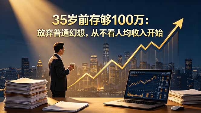 (18689期)35岁前存够100万:放弃普通幻想,从不看人均收入开始网创吧-网创项目资源站-副业项目-创业项目-搞钱项目网创吧