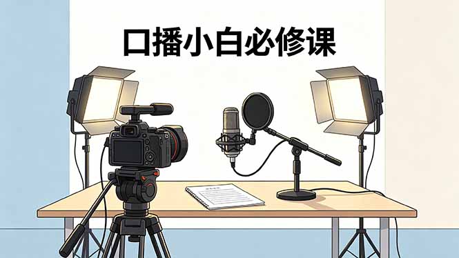 (18428期)口播小白必修课:录像收音灯光设备+脚本撰写,搭专业级录制场景网创吧-网创项目资源站-副业项目-创业项目-搞钱项目网创吧