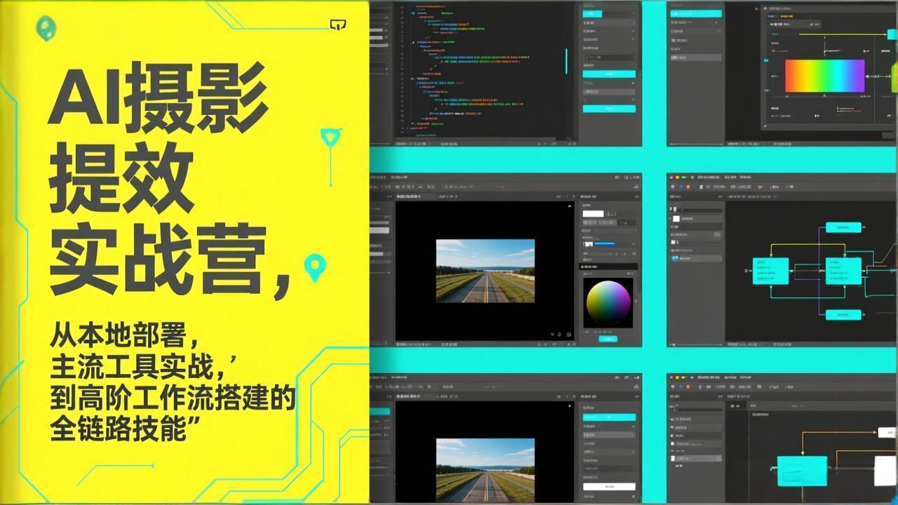 (17393期)AI+摄影提效实战营,从本地部署,主流工具实战,到高阶工作流搭建的全链路技能网创吧-网创项目资源站-副业项目-创业项目-搞钱项目网创吧