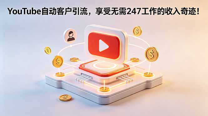 (18658期)YouTube 自动客户引流,享受无需 247 工作的收入奇迹!【原创双语字幕】网创吧-网创项目资源站-副业项目-创业项目-搞钱项目网创吧