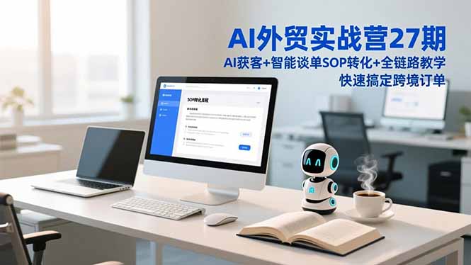 (16938期)AI外贸实战营27期,AI获客+智能谈单+SOP转化+全链路教学,快速搞定跨境订单网创吧-网创项目资源站-副业项目-创业项目-搞钱项目网创吧