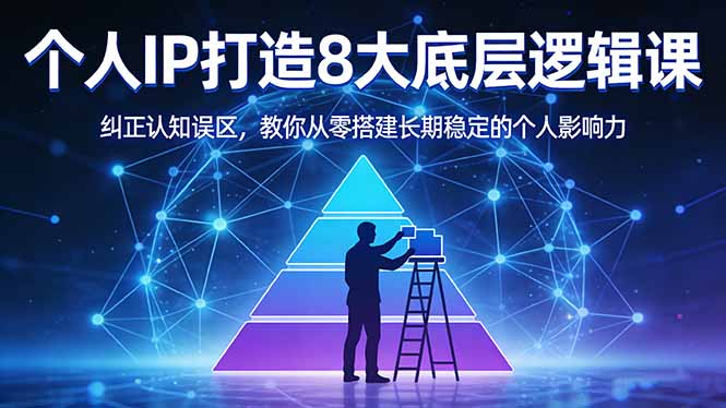 (17811期)付费文章:个人IP打造8大底层逻辑课:纠正认知误区,教你从零搭建长期稳定的个人影响力网创吧-网创项目资源站-副业项目-创业项目-搞钱项目网创吧