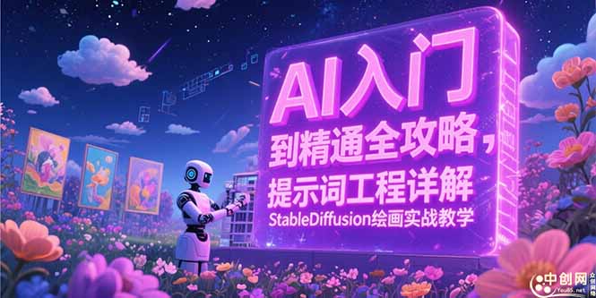 (15181期)AI入门到精通全攻略,提示词工程详解,StableDiffusion绘画实战教学网创吧-网创项目资源站-副业项目-创业项目-搞钱项目网创吧