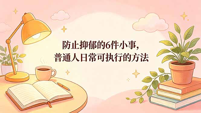 (18385期)付费文章:防止抑郁的6件小事,普通人日常可执行的方法网创吧-网创项目资源站-副业项目-创业项目-搞钱项目网创吧