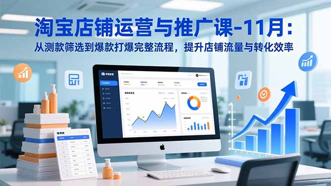 (16714期)淘宝店铺运营与推广课-11月:从测款筛选到爆款打爆完整流程,提升店铺流量与转化效率网创吧-网创项目资源站-副业项目-创业项目-搞钱项目网创吧