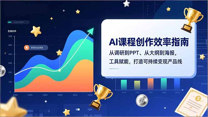 (16947期)AI课程创作效率指南,从调研到PPT、从大纲到海报,工具赋能,打造可持续变现产品线网创吧-网创项目资源站-副业项目-创业项目-搞钱项目网创吧