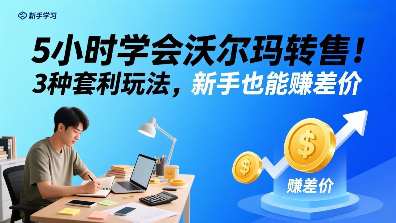 (17479期)5小时学会沃尔玛转售!3 种套利玩法,新手也能赚差价网创吧-网创项目资源站-副业项目-创业项目-搞钱项目网创吧