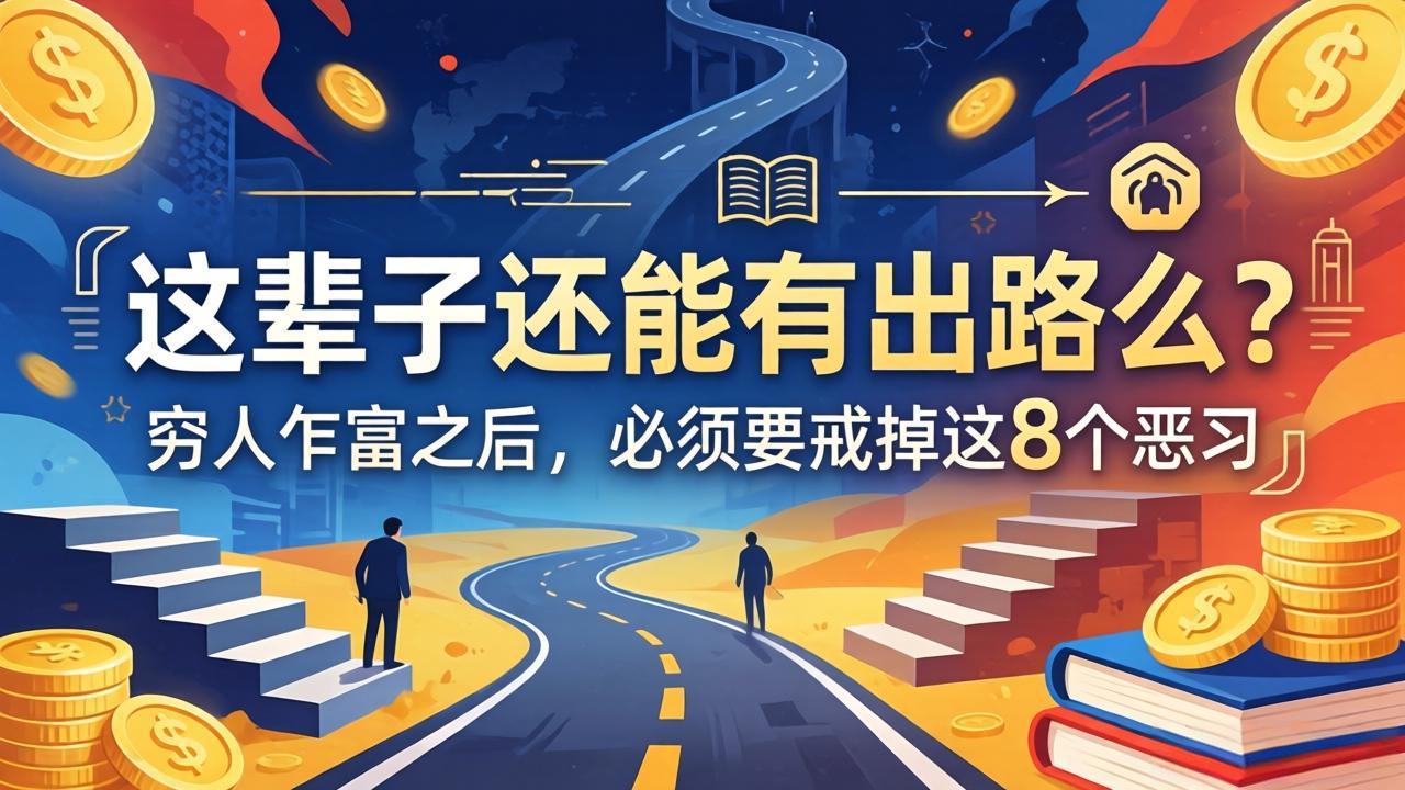 (18214期)关于人生两篇付费文章【这辈子还能有出路么?】【穷人乍富之后,必须要戒掉这8个恶习】网创吧-网创项目资源站-副业项目-创业项目-搞钱项目网创吧