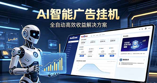 (18661期)Ai智能广告挂机 别再瞎折腾了!这个全自动挂机项目,新手当天见钱,告别频繁换项目的烦恼网创吧-网创项目资源站-副业项目-创业项目-搞钱项目网创吧