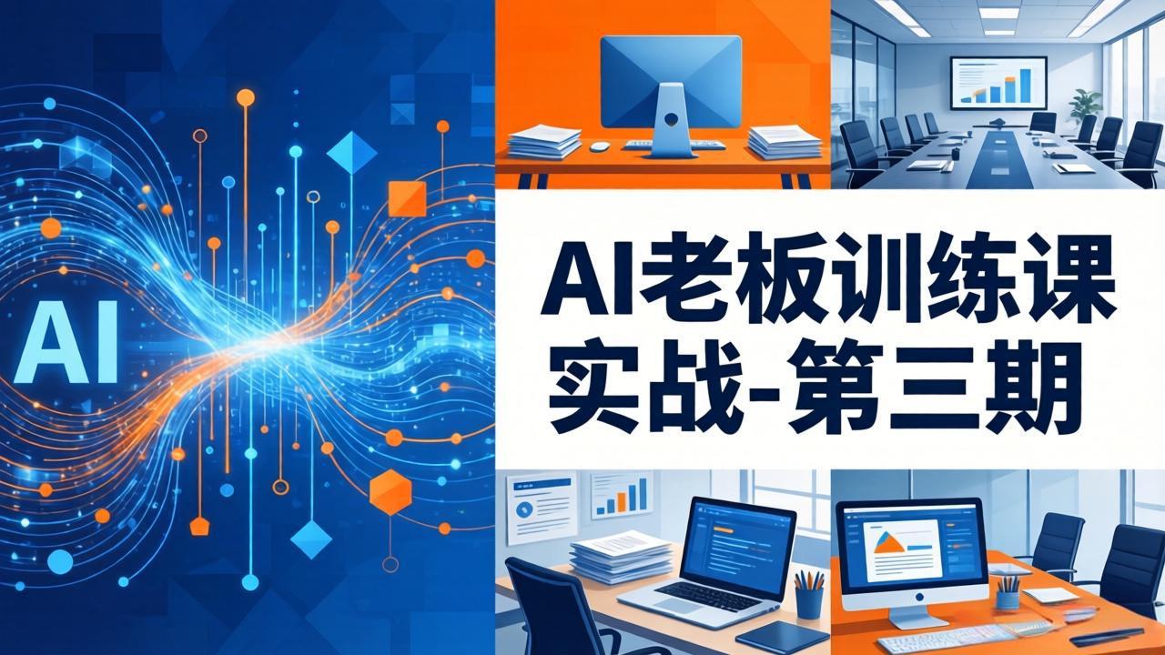 (18025期) AI老板训练课实战-第三期:AI+内容应用落地教学,从0到1打通AI变现完整路径网创吧-网创项目资源站-副业项目-创业项目-搞钱项目网创吧