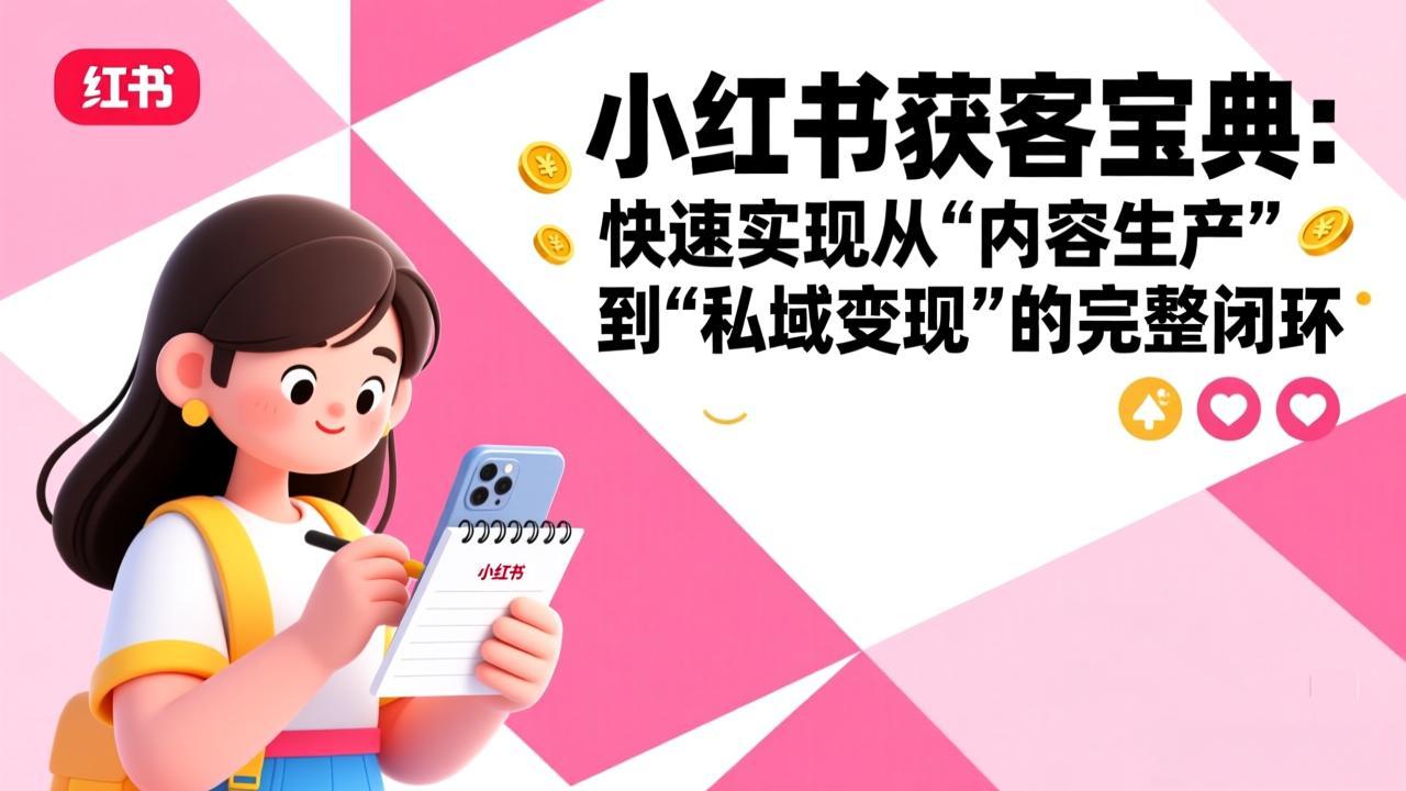 （17542期）小红书获客宝典：快速实现从“内容生产”到“私域变现”的完整闭环网创吧-网创项目资源站-副业项目-创业项目-搞钱项目网创吧