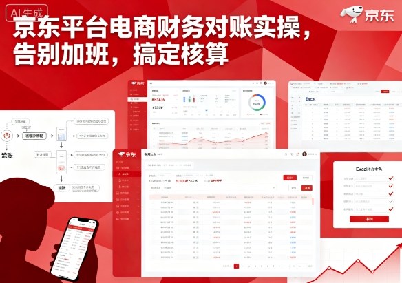 京东平台电商财务对账实操，告别加班，搞定核算网创吧-网创项目资源站-副业项目-创业项目-搞钱项目网创吧