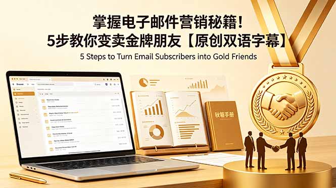 (18923期)掌握电子邮件营销秘籍!5步教你变卖金牌朋友【原创双语字幕】网创吧-网创项目资源站-副业项目-创业项目-搞钱项目网创吧