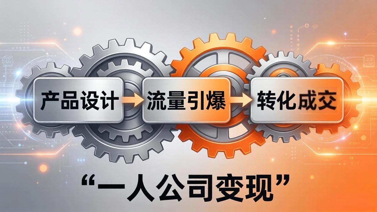 (17864期)一人公司变现全攻略:产品设计+流量引爆+转化成交,打造不受年龄限制的长期事业网创吧-网创项目资源站-副业项目-创业项目-搞钱项目网创吧