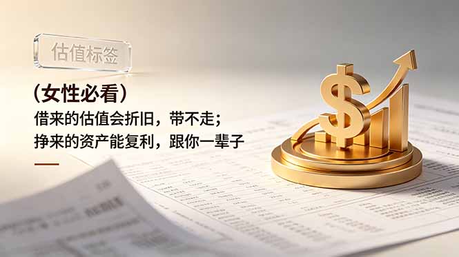 (19043期)付费文章:(女性必看)借来的估值会折旧,带不走;挣来的资产能复利,跟你一辈子网创吧-网创项目资源站-副业项目-创业项目-搞钱项目网创吧