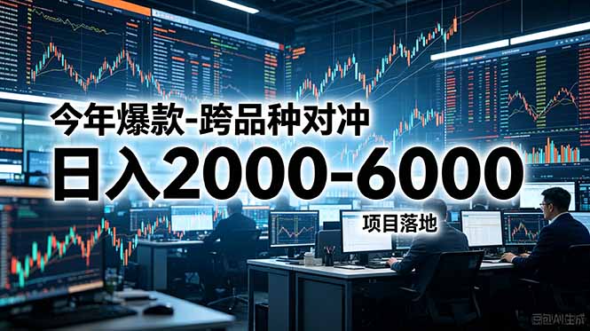 (18918期)今年爆款-跨品种对冲日入2000-6000,项目落地!网创吧-网创项目资源站-副业项目-创业项目-搞钱项目网创吧