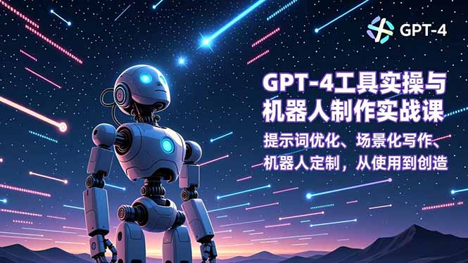 (16837期)GPT-4工具实操与机器人制作实战课:提示词优化、场景化写作、机器人定制,从使用到创造网创吧-网创项目资源站-副业项目-创业项目-搞钱项目网创吧