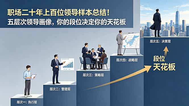 (18900期)付费文章:职场二十年上百位领导样本总结!五层次领导画像,你的段位决定你的天花板网创吧-网创项目资源站-副业项目-创业项目-搞钱项目网创吧