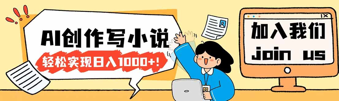 （17822期）26年最新风口项目AI工具创作写小说，轻松实现日入1000+网创吧-网创项目资源站-副业项目-创业项目-搞钱项目网创吧