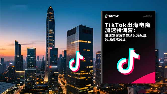 (16535期)TikTok出海电商加速特训营:快速掌握海外市场运营规则,实现高效变现网创吧-网创项目资源站-副业项目-创业项目-搞钱项目网创吧