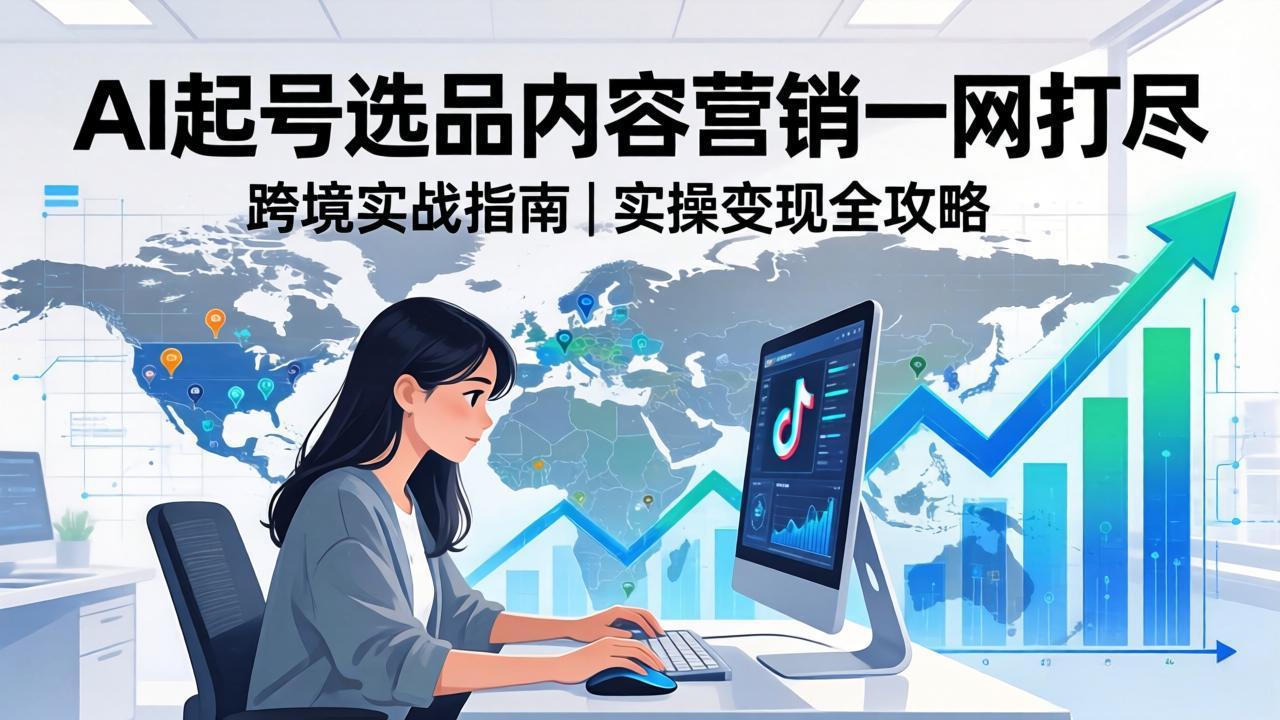 (17824期)2026 TikTok 跨境AI实操:从零基础到变现全流程,AI起号选品内容营销一网打尽网创吧-网创项目资源站-副业项目-创业项目-搞钱项目网创吧