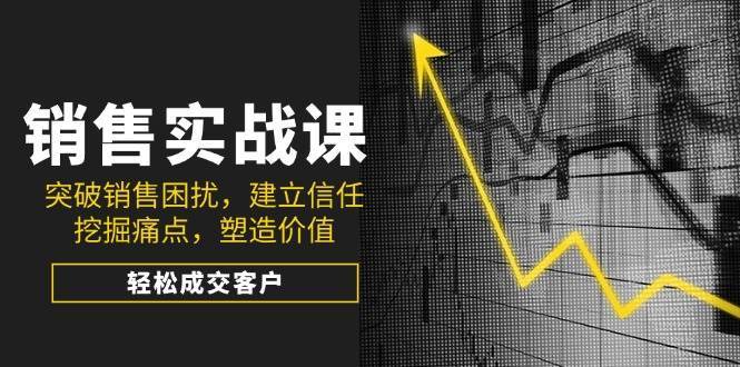 销售实战课，突破销售困扰，建立信任，挖掘痛点，塑造价值，轻松成交客户网创吧-网创项目资源站-副业项目-创业项目-搞钱项目网创吧