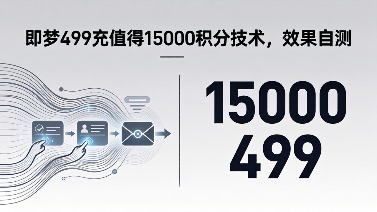 (18093期)即梦499充值得15000积分技术,效果自测网创吧-网创项目资源站-副业项目-创业项目-搞钱项目网创吧