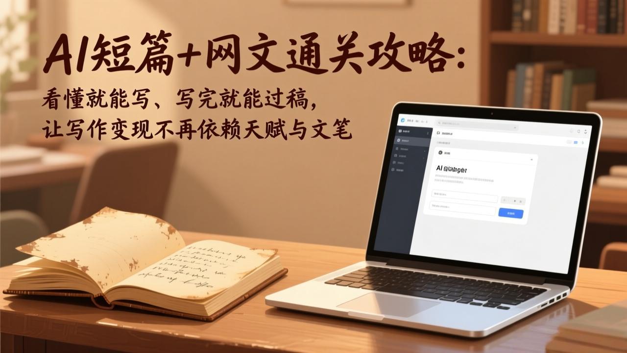 (18064期)AI短篇+网文通关攻略-更新4月:看懂就能写、写完就能过稿,让写作变现不再依赖天赋与文笔网创吧-网创项目资源站-副业项目-创业项目-搞钱项目网创吧