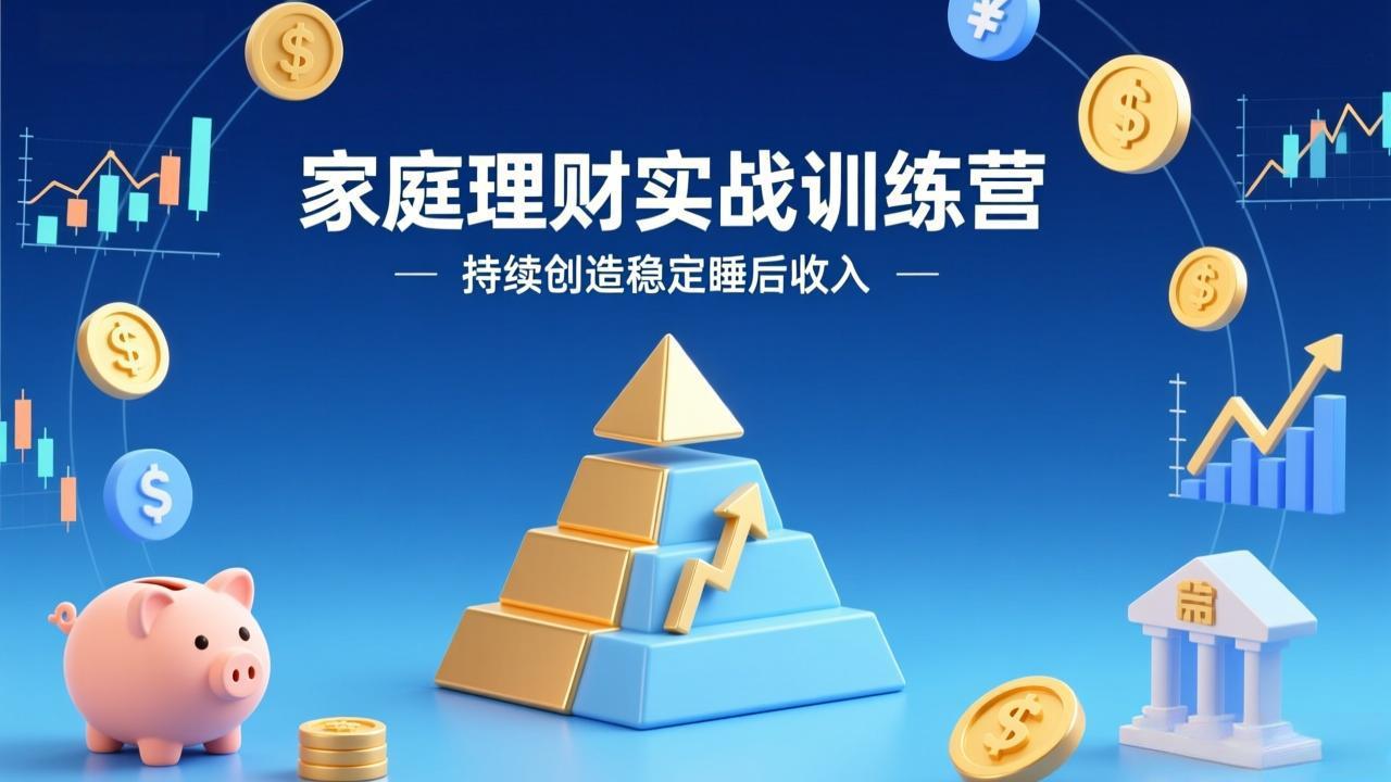 (17486期)家庭理财实战训练营:从0到1建体系,三阶进阶层层递进,助你持续创造稳定睡后收入网创吧-网创项目资源站-副业项目-创业项目-搞钱项目网创吧