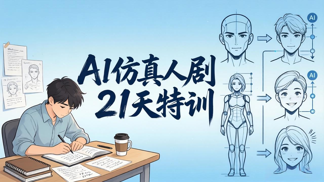 (18082期)AI仿真人剧21天特训-更新:从剧本到成片全流程实战,掌握角色一致性与变现方法网创吧-网创项目资源站-副业项目-创业项目-搞钱项目网创吧