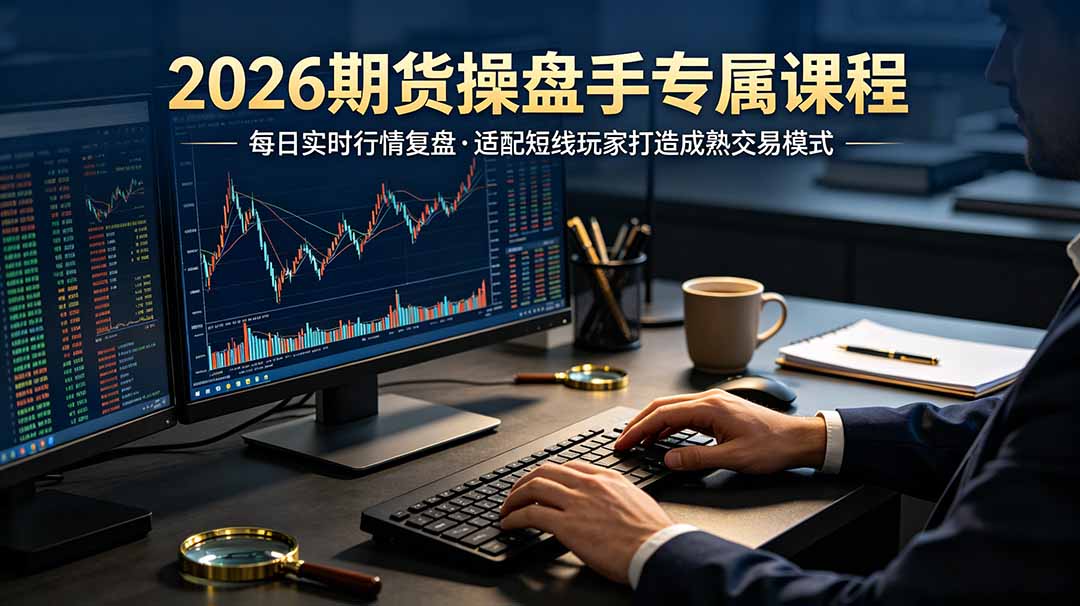 （19093期）2026期货操盘手专属课程-更新6月，每日实时行情复盘，适配短线玩家打造成熟交易模式网创吧-网创项目资源站-副业项目-创业项目-搞钱项目网创吧
