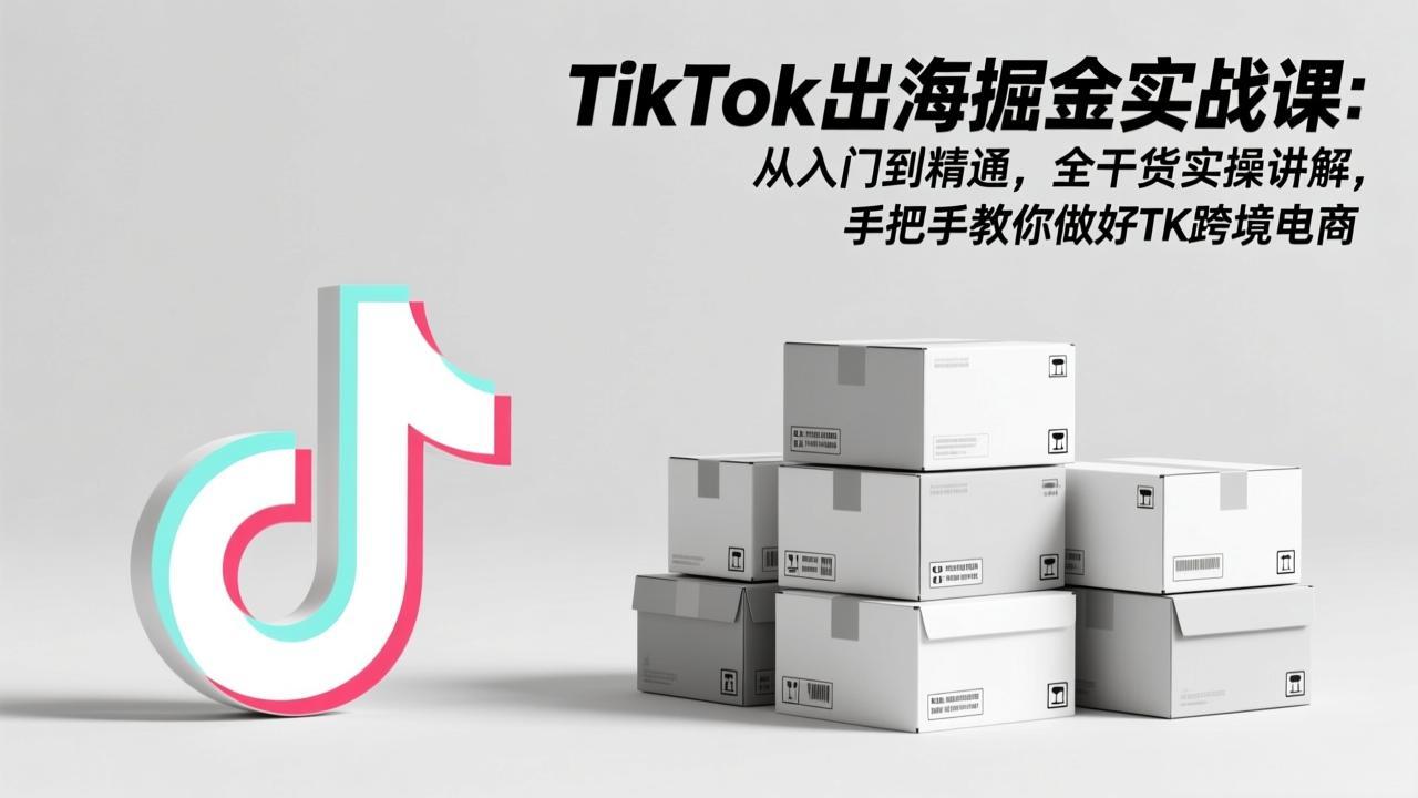 (17368期)TikTok出海掘金实战课:从入门到精通,全干货实操讲解,手把手教你做好TK跨境电商网创吧-网创项目资源站-副业项目-创业项目-搞钱项目网创吧