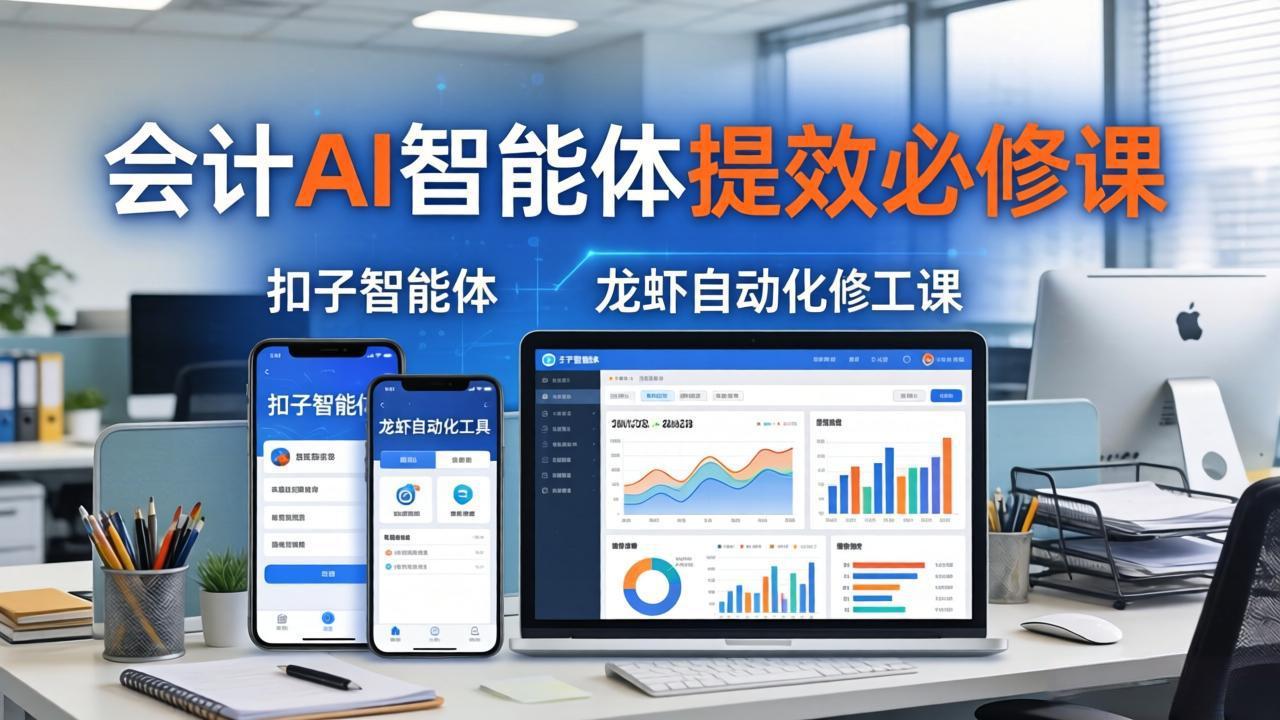 (18151期)财务会计AI智能体提效必修课:扣子智能体+龙虾自动化+报表分析,一站式提升财务工作效率网创吧-网创项目资源站-副业项目-创业项目-搞钱项目网创吧