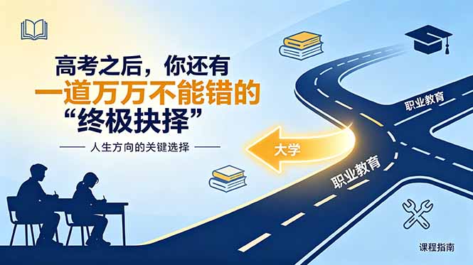 (18931期)付费文章:高考之后,你还有一道万万不能错的“终极抉择”网创吧-网创项目资源站-副业项目-创业项目-搞钱项目网创吧
