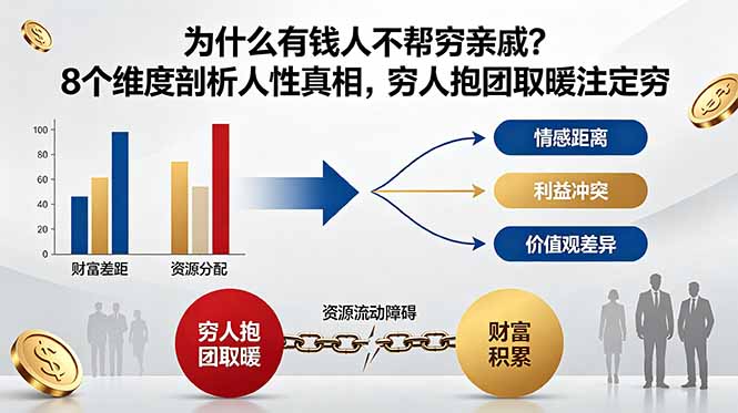 (18932期)付费文章:为什么有钱人不帮穷亲戚?8个维度剖析人性真相,穷人抱团取暖注定穷网创吧-网创项目资源站-副业项目-创业项目-搞钱项目网创吧