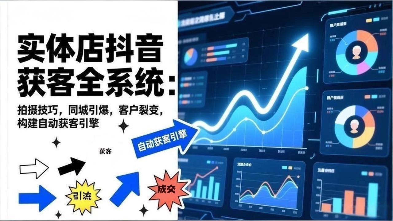 (17090期)2026实体店抖音获客全系统:拍摄技巧,同城引爆,客户裂变,构建自动获客引擎网创吧-网创项目资源站-副业项目-创业项目-搞钱项目网创吧