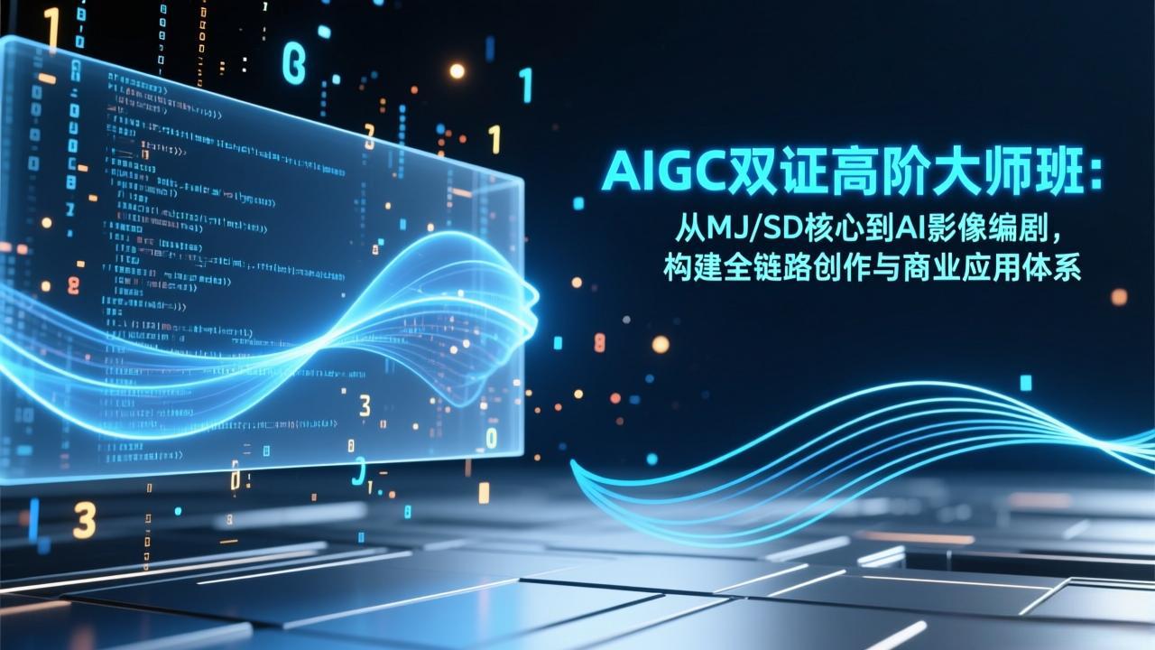 (17198期)AIGC双证高阶大师班:从MJ/SD核心到AI影像编剧,构建全链路创作与商业应用体系网创吧-网创项目资源站-副业项目-创业项目-搞钱项目网创吧