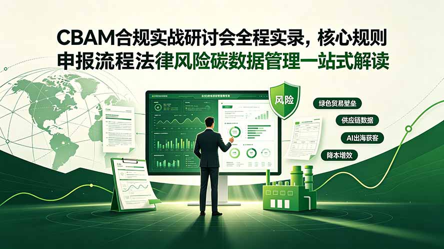 (19235期)CBAM合规实战研讨会全程实录,核心规则申报流程法律风险碳数据管理一站式解读网创吧-网创项目资源站-副业项目-创业项目-搞钱项目网创吧