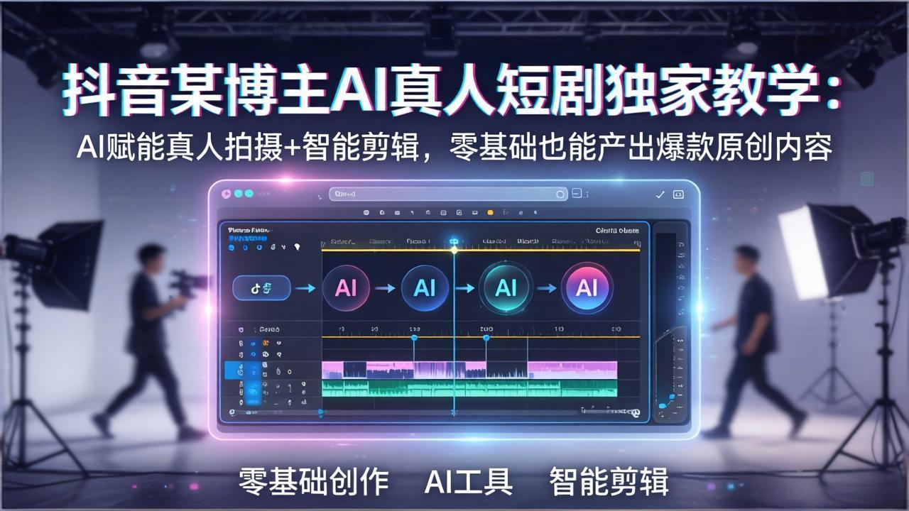 (17942期)抖音某博主AI真人短剧独家教学:AI赋能真人拍摄+智能剪辑,零基础也能产出爆款原创内网创吧-网创项目资源站-副业项目-创业项目-搞钱项目网创吧