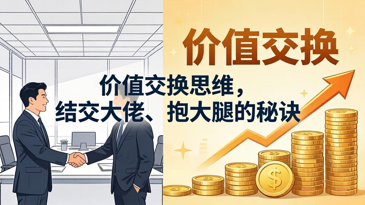 (18258期)某付费文章:价值交换思维,结交大佬、抱大腿的秘诀网创吧-网创项目资源站-副业项目-创业项目-搞钱项目网创吧