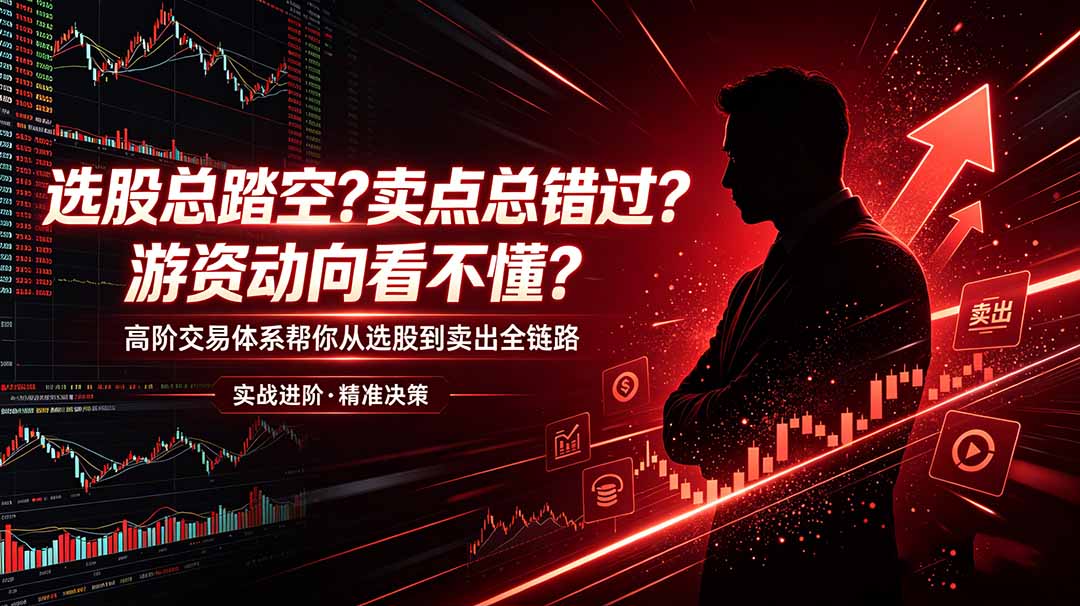 （18937期）选股总踏空？卖点总错过？游资动向看不懂？高阶交易体系帮你从选股到卖出全链路（更新6月）网创吧-网创项目资源站-副业项目-创业项目-搞钱项目网创吧