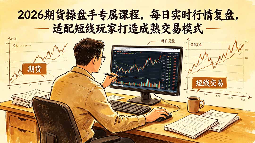 (18902期)2026期货操盘手专属课程-更新6月,每日实时行情复盘,适配短线玩家打造成熟交易模式网创吧-网创项目资源站-副业项目-创业项目-搞钱项目网创吧