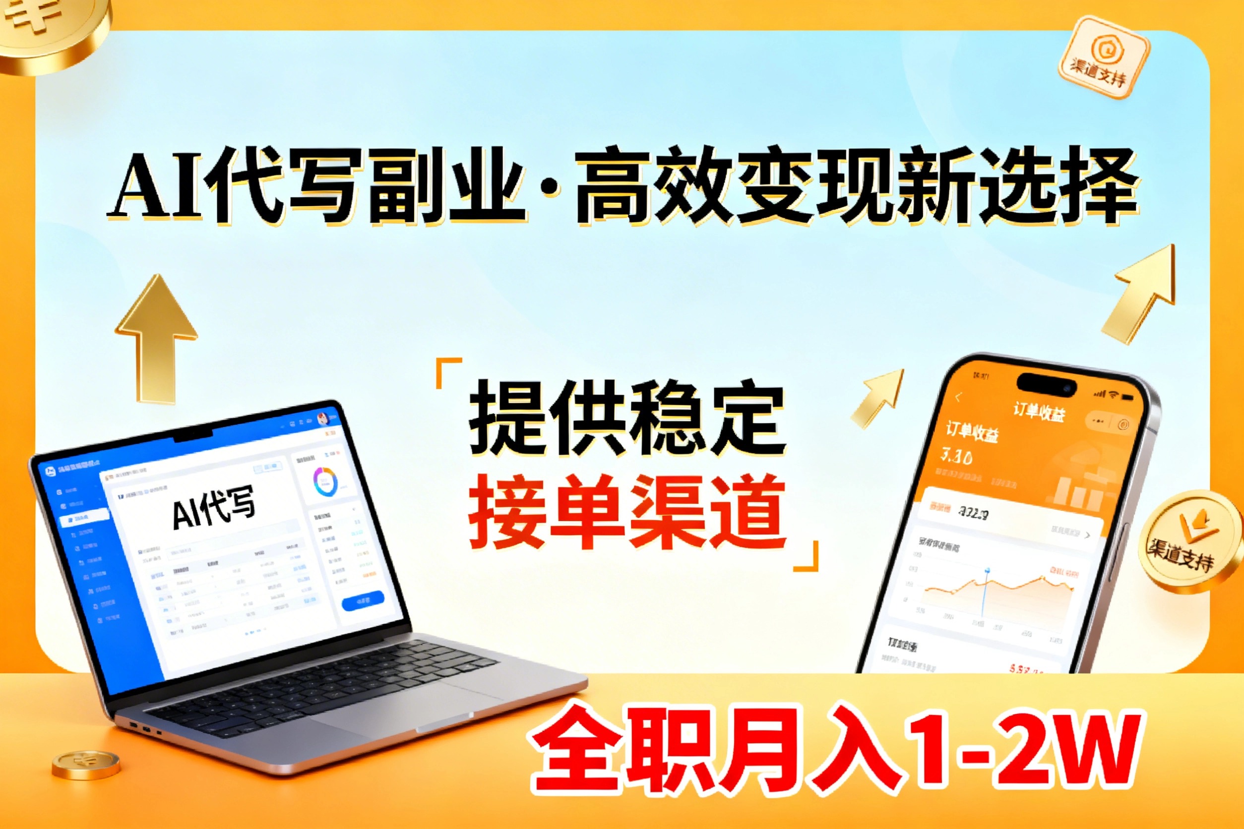 (17446期)AI代写副业,高效变现,提供渠道,永不失业副业兼职 全职月入1-2W【SOP手册】网创吧-网创项目资源站-副业项目-创业项目-搞钱项目网创吧