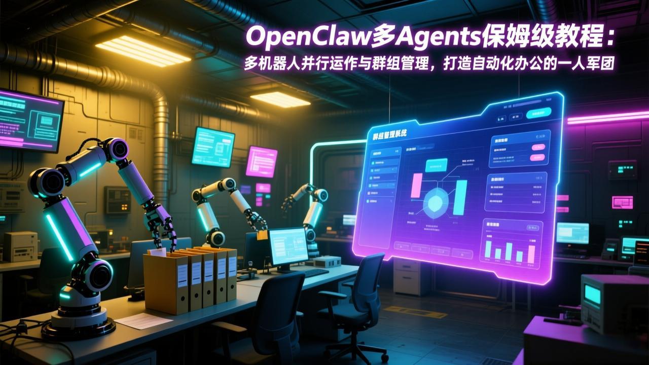 (17563期)OpenClaw多Agents保姆级教程:多机器人并行运作与群组管理,打造自动化办公的一人军团网创吧-网创项目资源站-副业项目-创业项目-搞钱项目网创吧